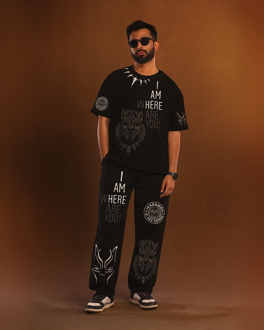 Black Men’s where are you co-ord set -Men’s Choice