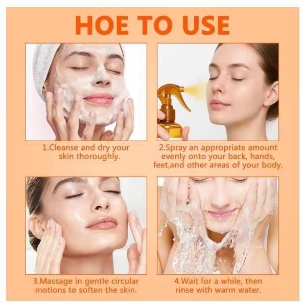 Shiana Exfoliating Kojic Acid Turmeric Spray | Skin Brightening & Tan Removal | 400 ml x 2 (Pack of 2)