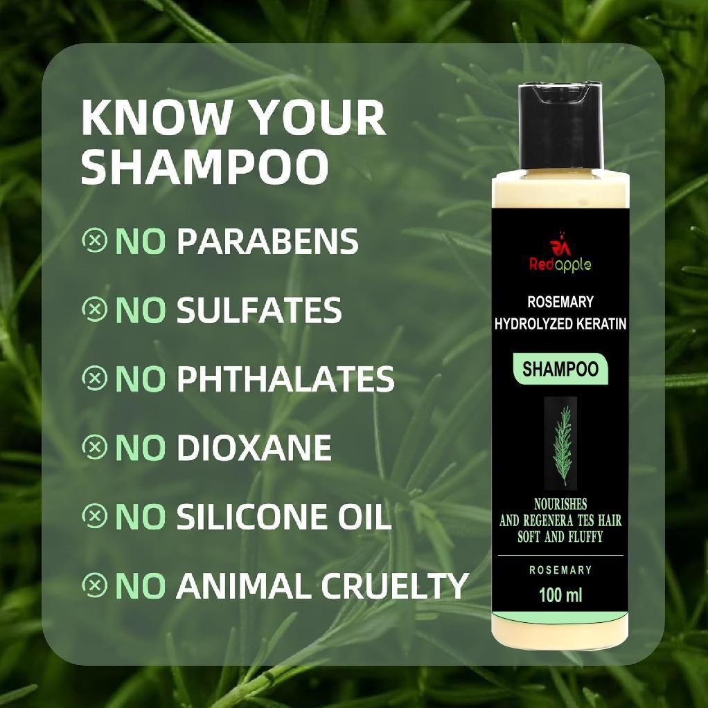 Rosemary Hydrolyzed Keratin Shampoo 100 ml Pack of 1
