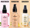 Combo of Moisturizer Lotion Foundation Cream and Sunscreen (Pack of 3 Product)
