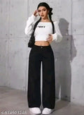 Women’s Straight Fit Black Denim Jeans -Comfortable Daily Wear