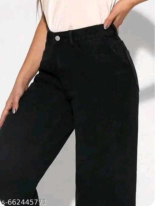 Women’s Straight Fit Blue Denim Jeans- Comfortable Daily Wear